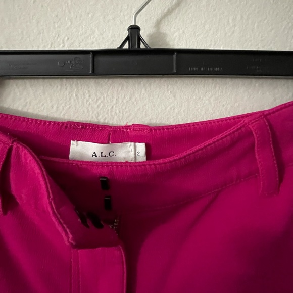 A.L.C Javier hot pink split hem pants. - Picture 3 of 5